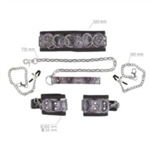 Handcuffs/Nipple Clamp Bondage Kit