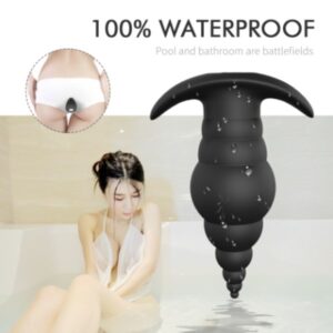 Anal plug with  rechargeable  bullet vibrator