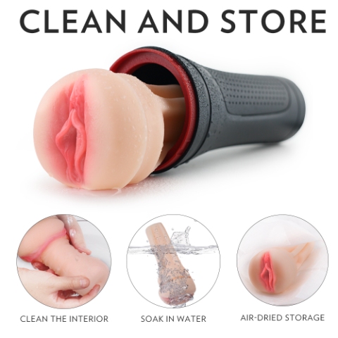 Hercules Flesh Light Remote Control Vibrator - Image 2