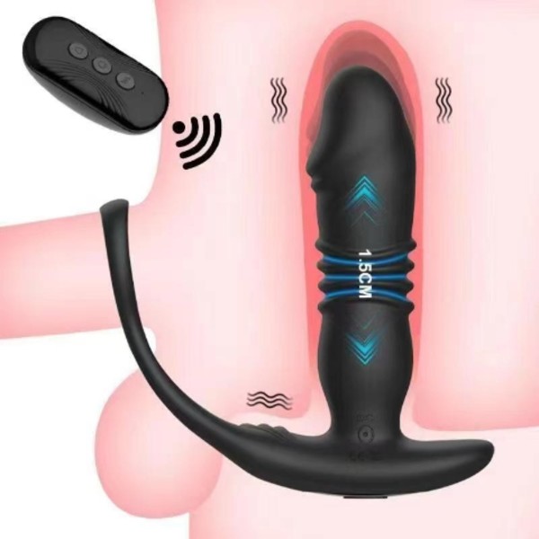 Jackhammer 3-in-1 Thrusting Anal Vibrator