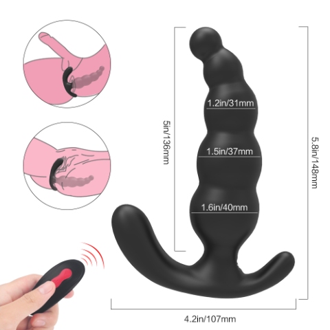 Audacious Prostate Vibrator Remote Controlled Butt Plug - Image 4
