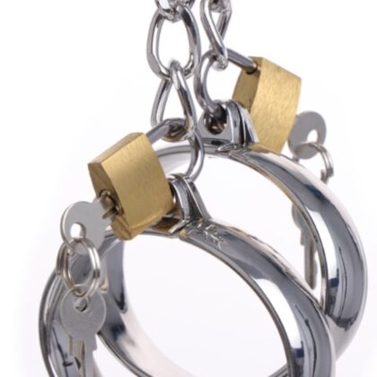 Stainless steel handcuffs for couples training