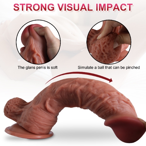 Large Leilong dual layer silicone dildo - Image 7