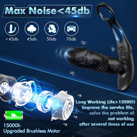 Jackhammer 3-in-1 Thrusting Anal Vibrator - Image 5