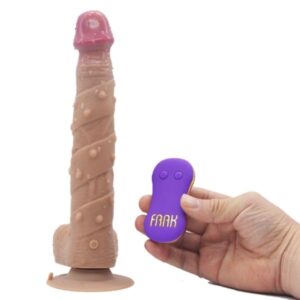 Vibrating Silicone Dildo