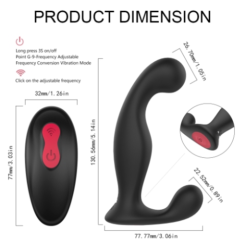 Prostate Vibrator With Remote Control - Image 3